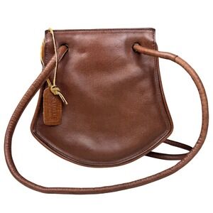Vintage Saddle by Sabina Women's Shoulder Bag Genuine Leather Brown Western Boho
